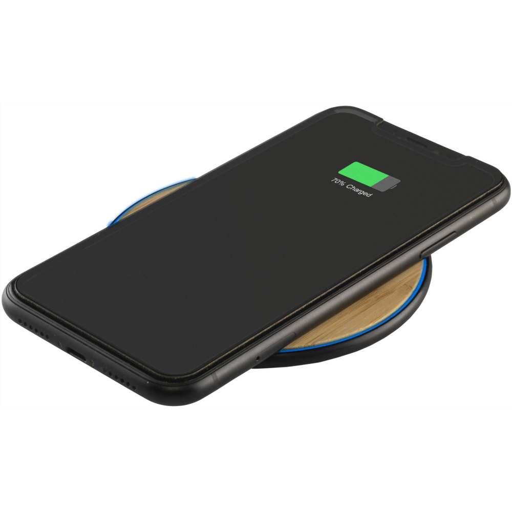 Logotrade promotional giveaways photo of: Bamboo 10W Wireless Charger wireless fast charger