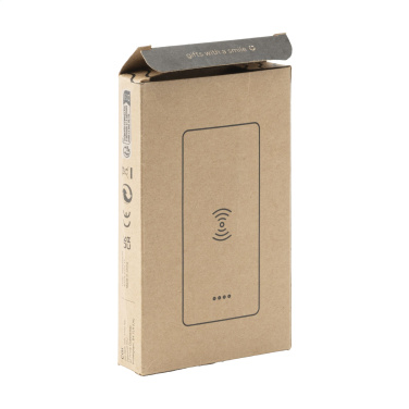 Logo trade business gift photo of: Bamboo 8000 Wireless Powerbank wireless charger