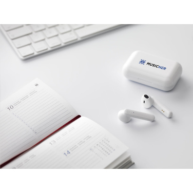 Logo trade advertising product photo of: Sensi TWS Wireless Earbuds in Charging Case