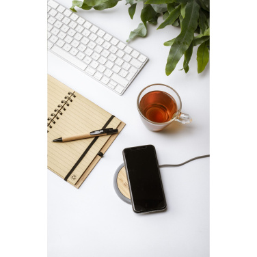 Logo trade corporate gift photo of: Lidos Stone ECO 10W Wireless Charger