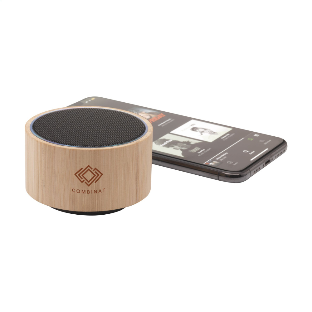 Logotrade promotional items photo of: Wave Bamboo Wireless Speaker