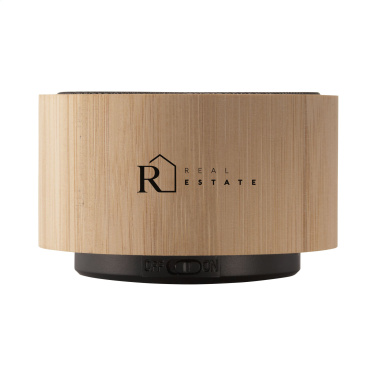 Logo trade advertising products picture of: Wave Bamboo Wireless Speaker