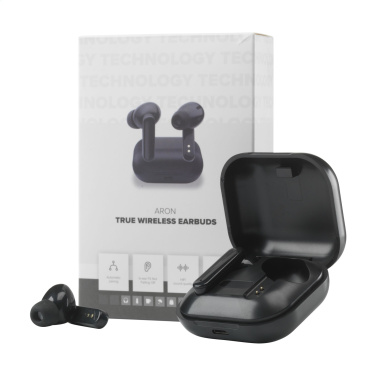 Logotrade business gifts photo of: Aron TWS Wireless Earbuds in Charging Case