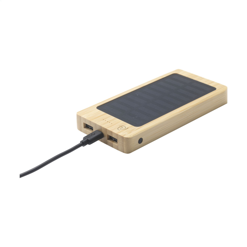 Logotrade promotional items photo of: Solar Powerbank 8000+ Wireless Charger
