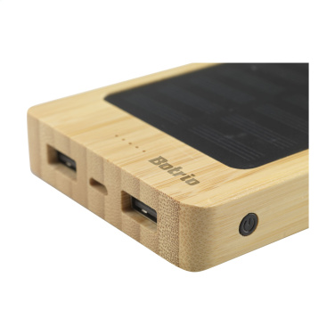 Logo trade promotional merchandise image of: Solar Powerbank 8000+ Wireless Charger