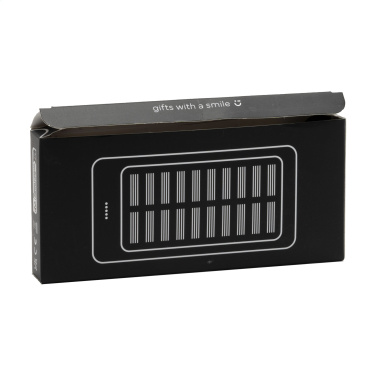Logo trade promotional items image of: Solar Powerbank 8000+ Wireless Charger