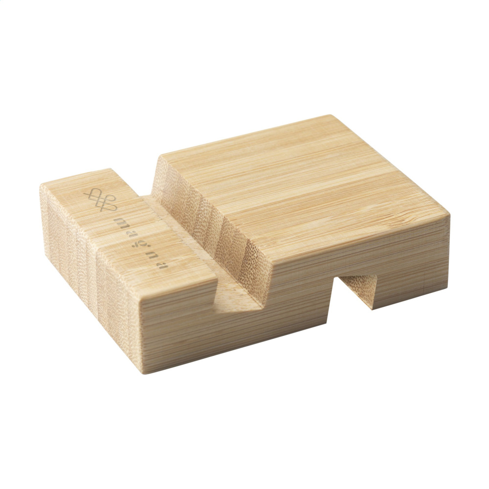 Logotrade promotional items photo of: Supporto Bamboo phone stand
