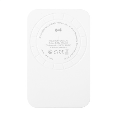 Logo trade promotional products picture of: Force Magnetic RCS Recycled Wireless Powerbank 5000
