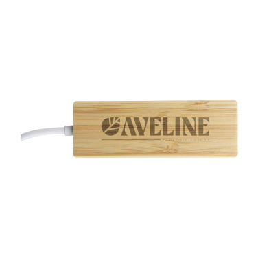 Logo trade advertising product photo of: Bamboo USB Hub