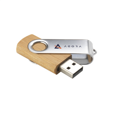 Logotrade promotional items photo of: USB Twist Bamboo 8 GB