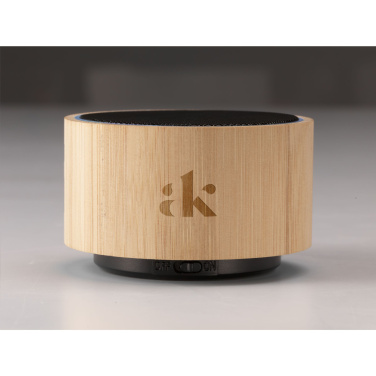 Logotrade promotional product picture of: Wave Bamboo Wireless Speaker