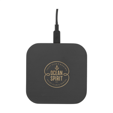 Logo trade business gift photo of: Bamboo Wireless Charger 15W