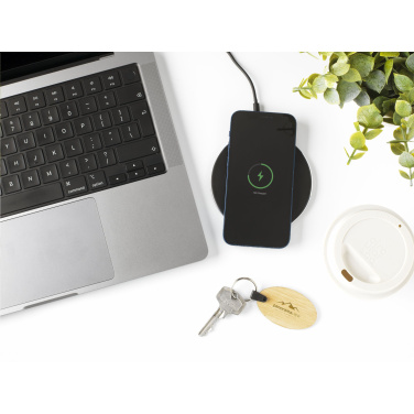 Logotrade promotional giveaways photo of: Tecco GRS Recycled Alu 15W Wireless Charger