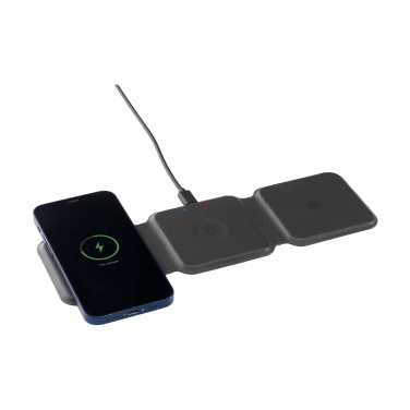 Logotrade promotional merchandise picture of: TriCharge RCS  Recycled PU Wireless Charger