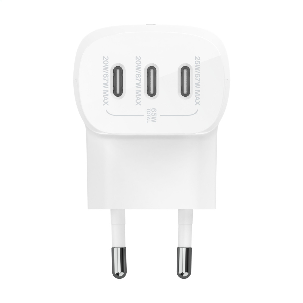 Logo trade promotional products picture of: Belkin BoostCharge 3-Port Wall Charger