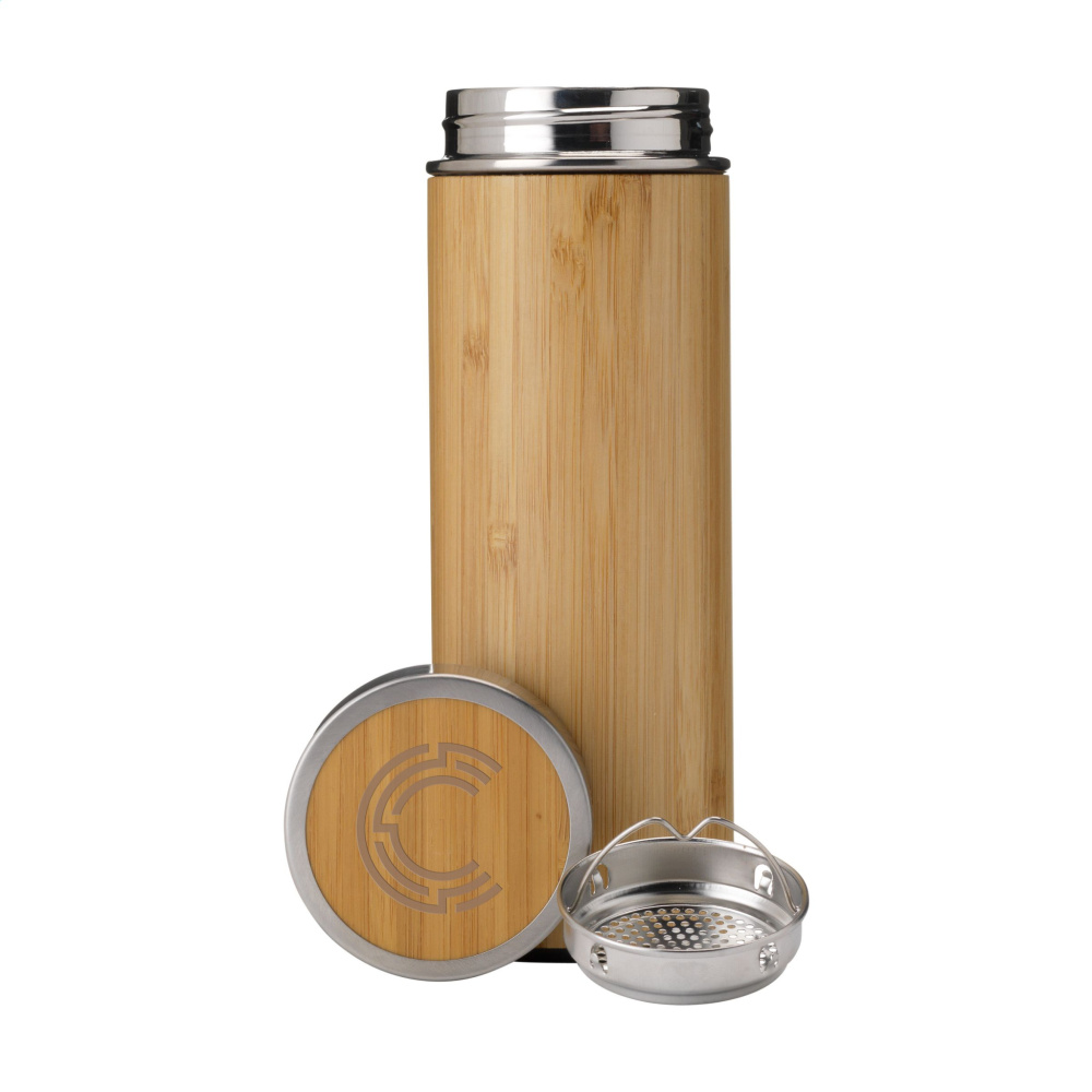 Logotrade promotional gift image of: Osaka 360 ml bamboo thermo bottle/thermo cup