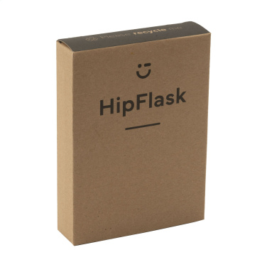 Logo trade promotional items image of: Hipflask Bamboo 200 ml drinking bottle