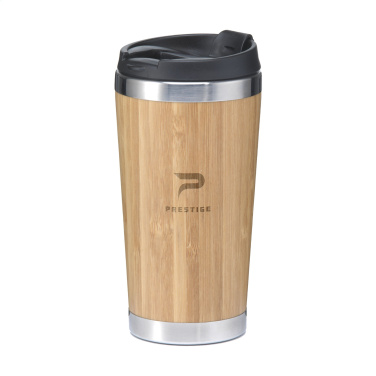 Logotrade advertising products photo of: Tokyo 450 ml bamboo thermo cup