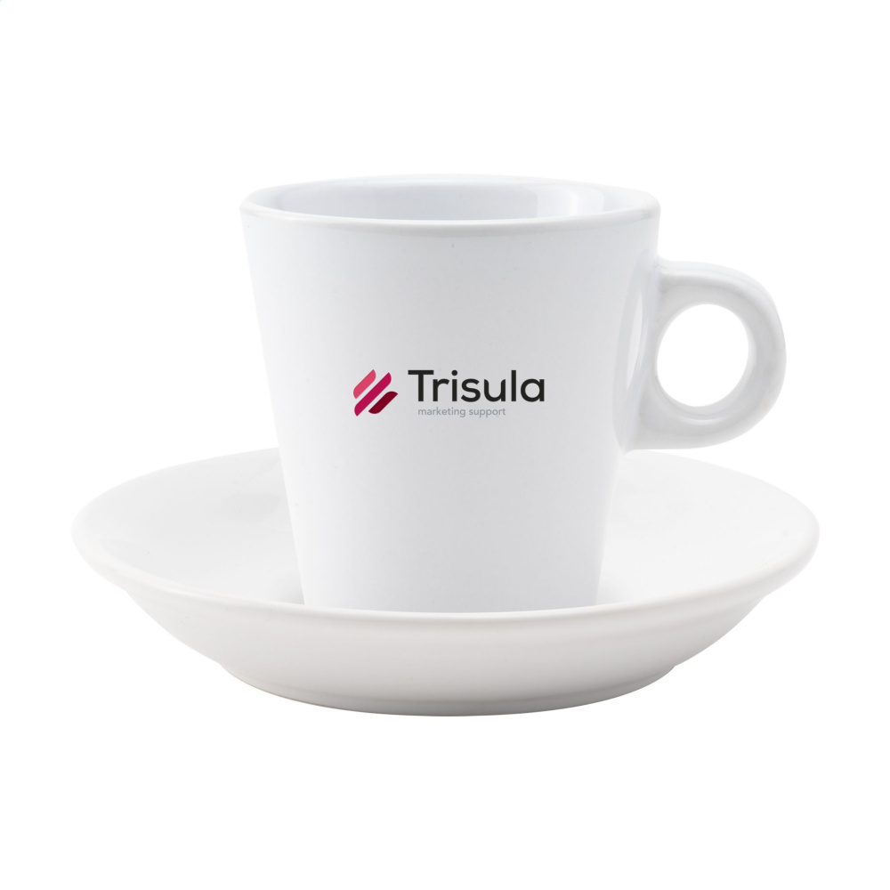 Logo trade advertising products image of: Burano 200 ml mug and saucer