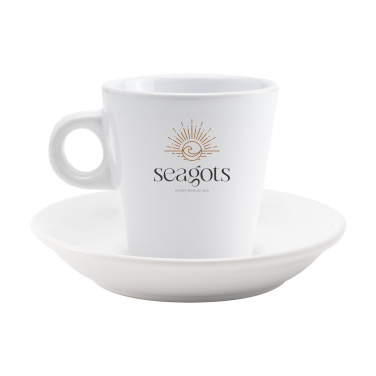 Logo trade advertising product photo of: Burano 200 ml mug and saucer