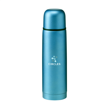Logotrade promotional giveaway image of: Frosted Bottle RCS Recycled Steel 500 ml thermo bottle