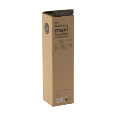 Logotrade advertising products photo of: Thermotop Maxi RCS Recycled Steel 1,000 ml thermobottle