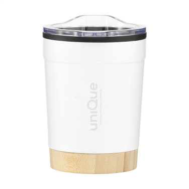 Logotrade corporate gift picture of: Kobe Bamboo RCS Recycled Steel 350 ml coffee cup