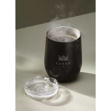 Logotrade promotional product image of: Huevo RCS Recycled Steel Cup 350 ml thermo cup