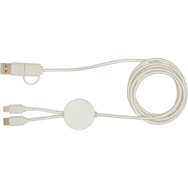 Logotrade promotional product picture of: Citala 5-in-1 recycled plastic 150 cm data sync and 27W fast charge cable