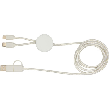 Logotrade promotional items photo of: Citala 5-in-1 recycled plastic 150 cm data sync and 27W fast charge cable