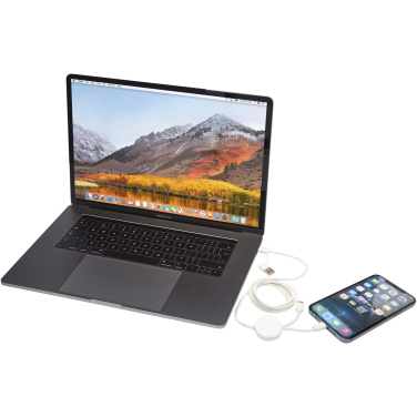 Logotrade promotional gift image of: Citala 5-in-1 recycled plastic 150 cm data sync and 27W fast charge cable