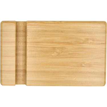 Logo trade promotional merchandise picture of: Bubup bamboo 2-angled tablet and phone stand