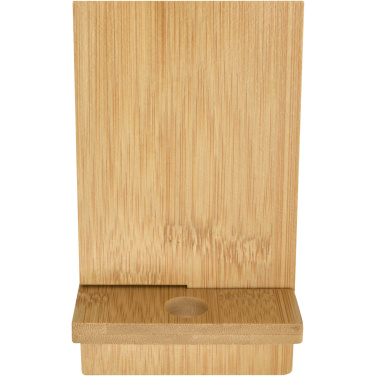 Logo trade promotional merchandise image of: Ceibo detachable bamboo phone stand