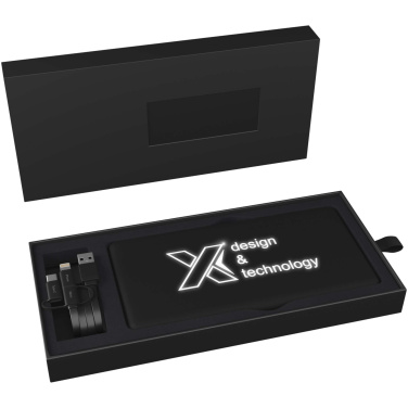 Logo trade promotional giveaway photo of: SCX.design P30 8000 mAh light-up solar power bank