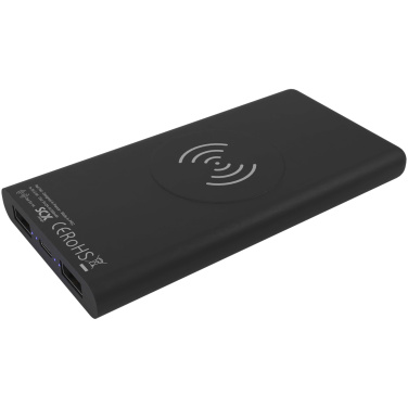 Logotrade promotional gift image of: SCX.design P40 10.000 mAh light-up wireless rubber power bank