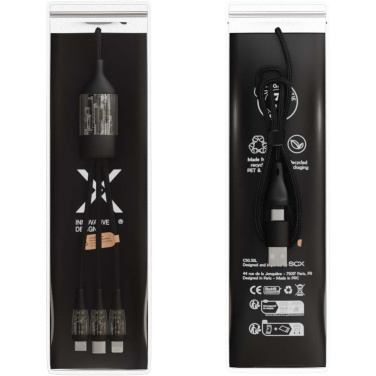 Logo trade promotional items picture of: SCX.design C50 5-in-1 fast charging 100W/5A cable with digital display