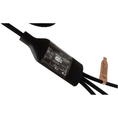 Logotrade promotional merchandise picture of: SCX.design C50 5-in-1 fast charging 100W/5A cable with digital display