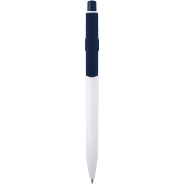 Logo trade promotional giveaway photo of: Unica recycled plastic ballpoint pen (blue ink)
