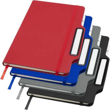 Logo trade promotional merchandise photo of: Nexus A5 hard cover notebook with pen and pencil combo (black ink)