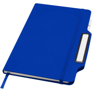 Logo trade promotional products image of: Nexus A5 hard cover notebook with pen and pencil combo (black ink)