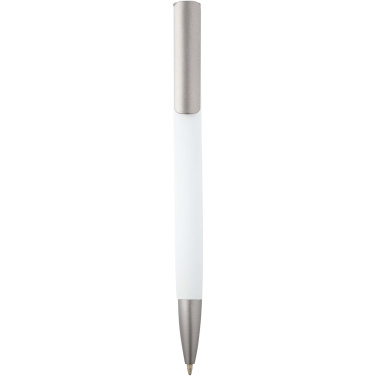 Logo trade advertising product photo of: Ziggur aluminium ballpoint pen (blue ink)