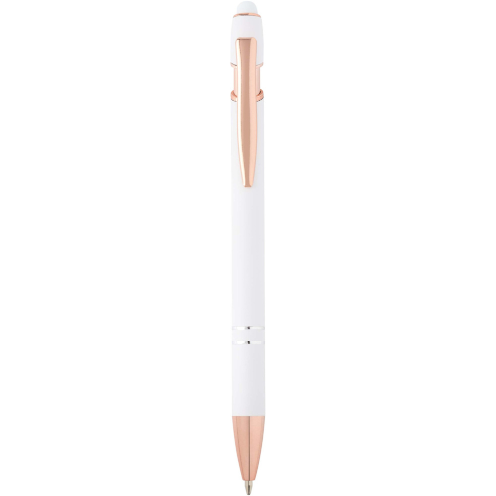 Logotrade promotional giveaway image of: Nanna ballpoint pen with rose gold finish (blue ink)
