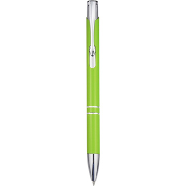Logotrade promotional item picture of: Moneta recycled aluminium ballpoint pen (blue ink)