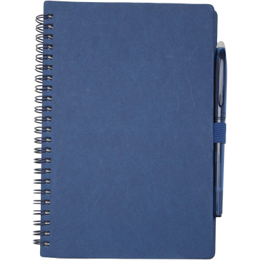 Logo trade promotional giveaways picture of: Slate reusable soft cover notebook and pen set (black ink)