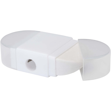 Logo trade advertising products image of: Velvi pencil sharpener with eraser 