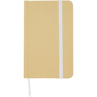 Logo trade promotional gifts picture of: Reed A6 recycled hard cover notebook with plain pages