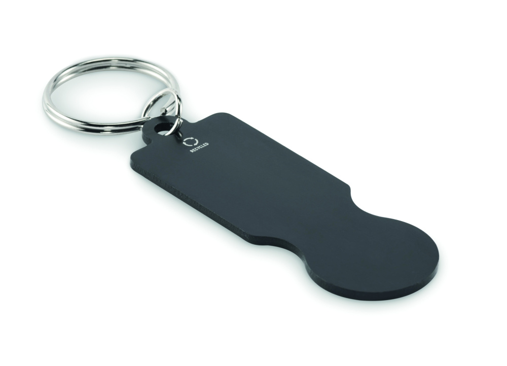 Logotrade advertising products photo of: Key ring with trolley token