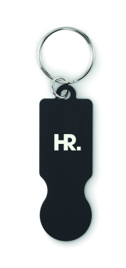Logo trade promotional giveaway photo of: Key ring with trolley token