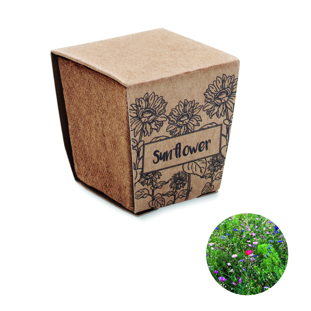 Logo trade promotional merchandise image of: Sunflower growing kit