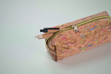 Logo trade advertising products image of: Coloured cork pencil case